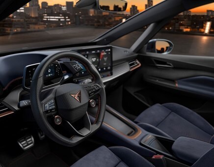 CUPRA Born interior optimized for a electric car