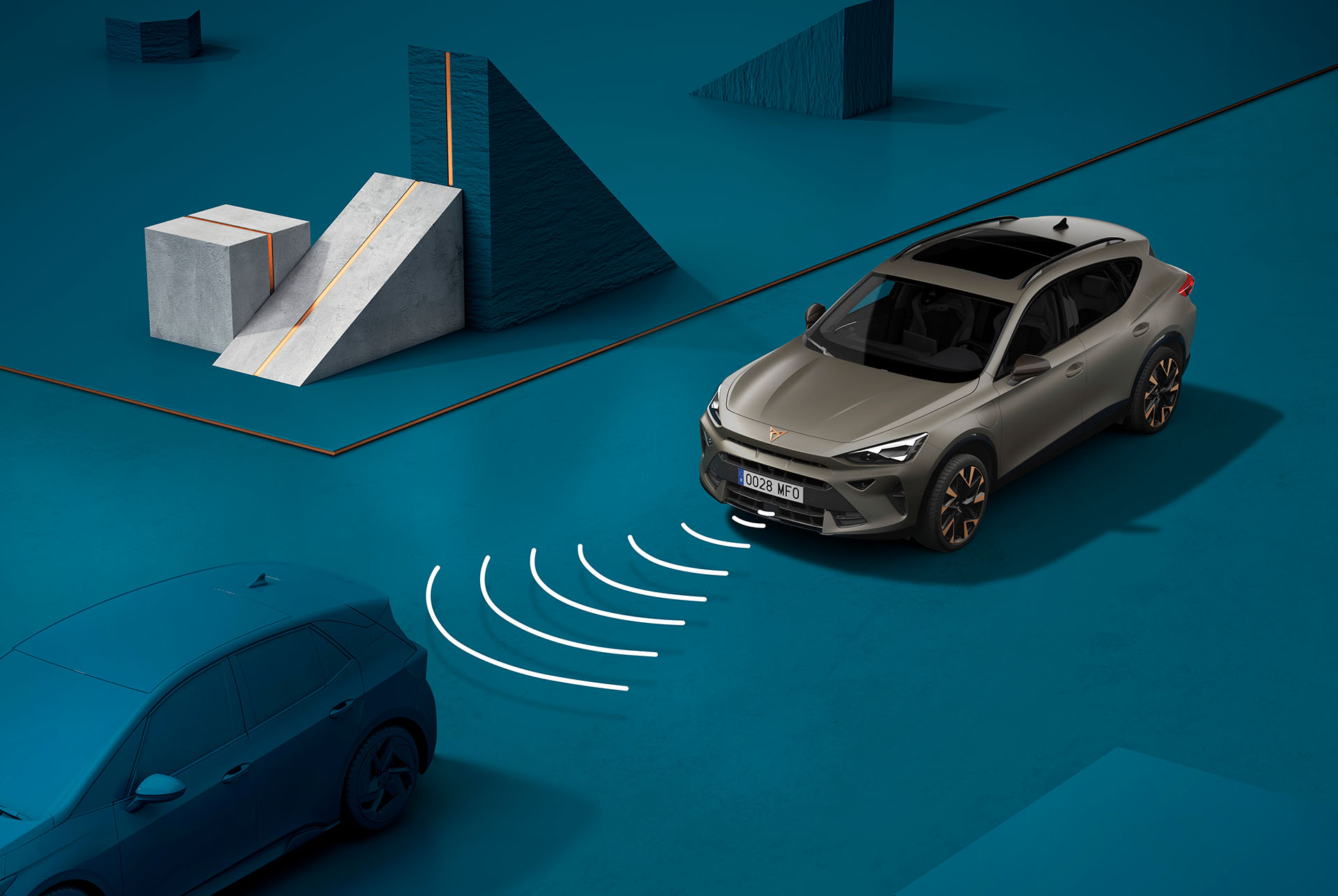 How to use new CUPRA Formentor adaptive cruise control system, visual demo.