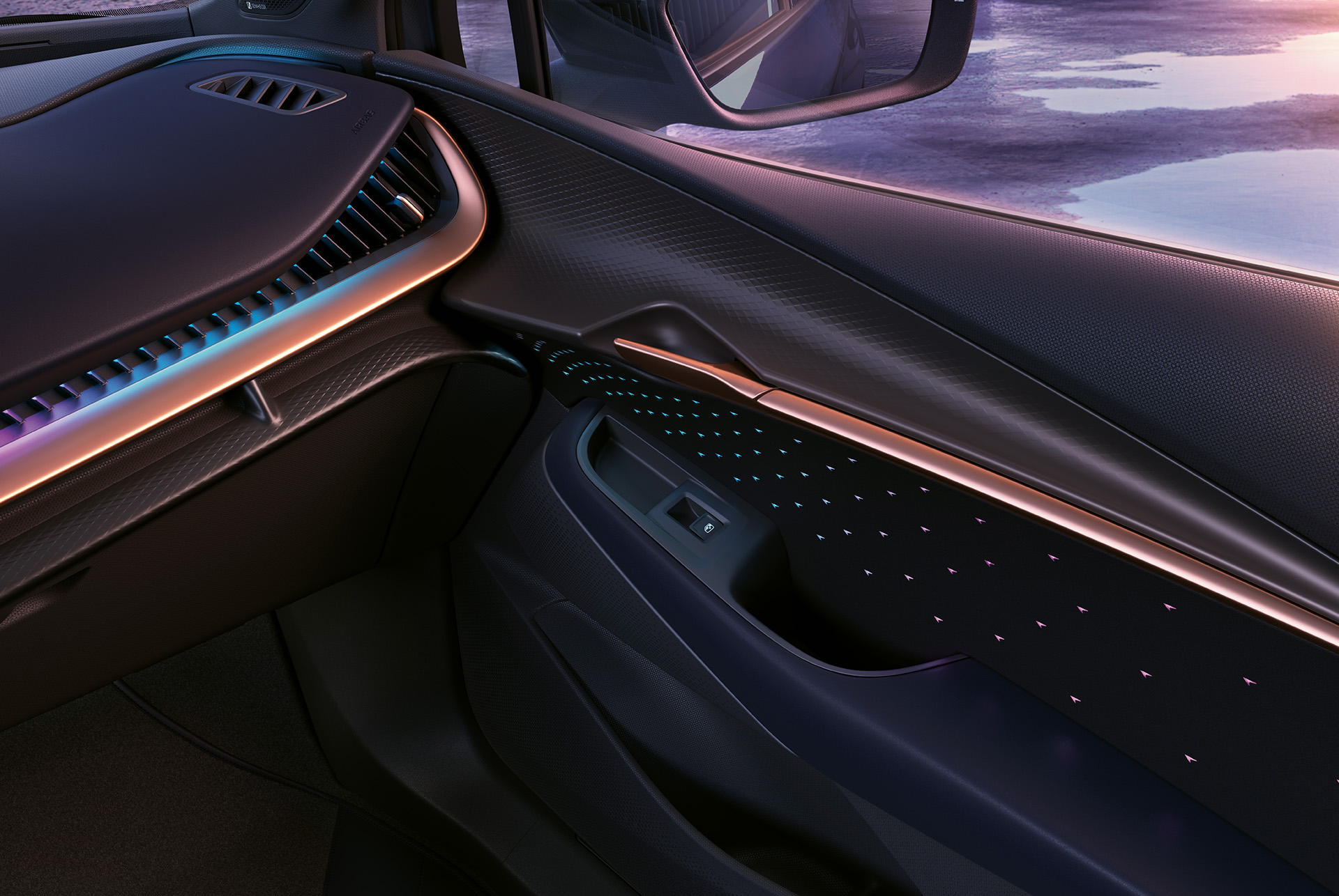 2024 cupra tavascan interior ambient lighting, passenger